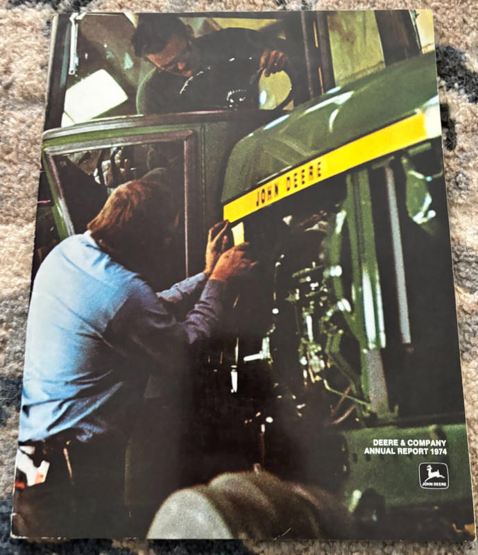 John Deere Annual Report For 1974 Brochure FCCA25