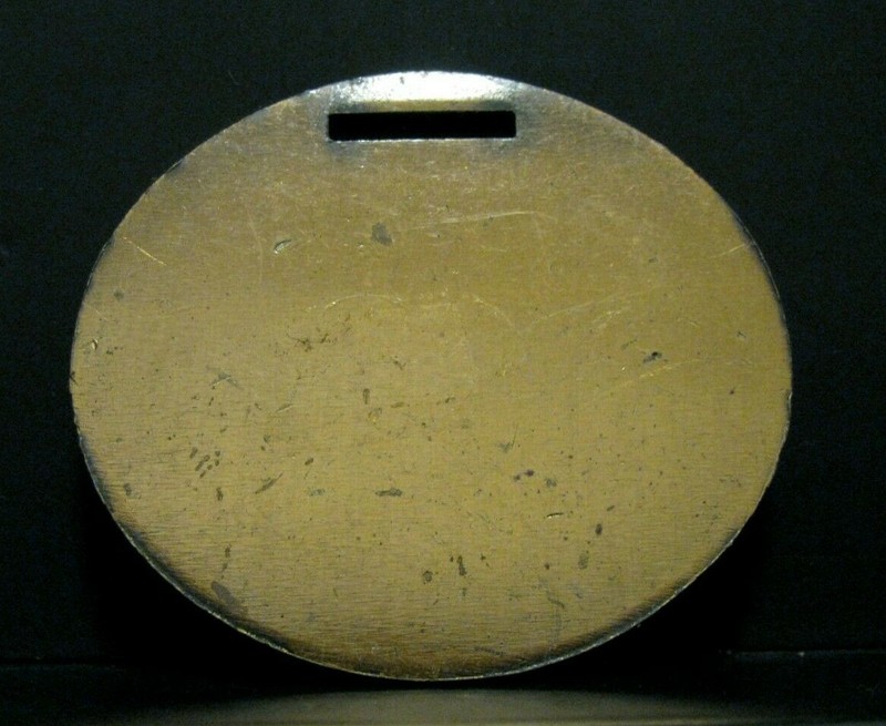 REX Asphalt Concrete Paver Mixer Construction Advertising Promo Brass Watch Fob gallery