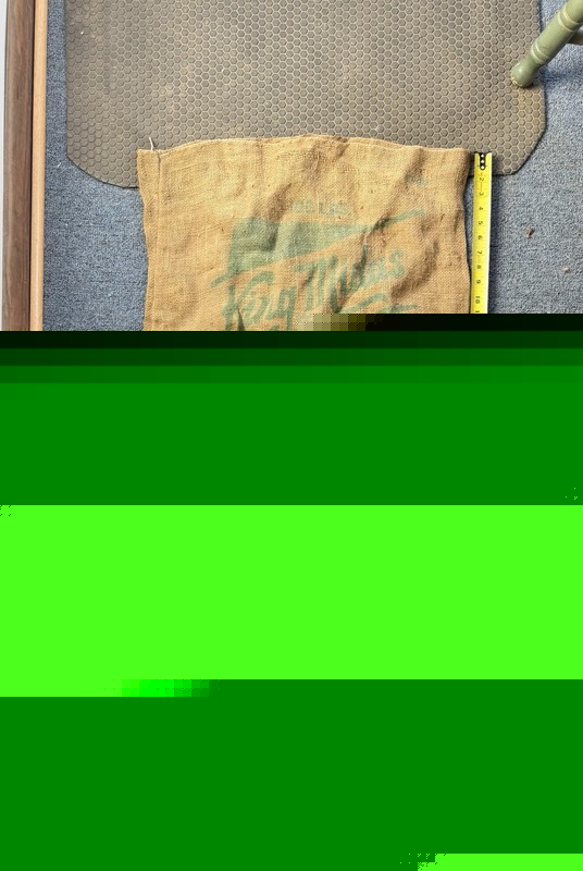 Vntg. King Midas Wheat Middlings 100# Burlap Sack Minneapolis MN Advertising 13