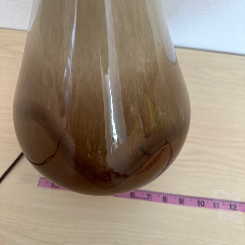 MCM Brown and tans Drip Glaze Lamp gallery