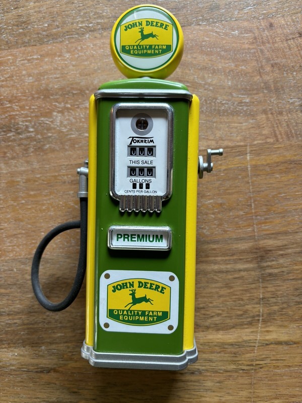 Tokheim Limited Edition 1950 John Deere Gas Pump Replica Coin Bank
