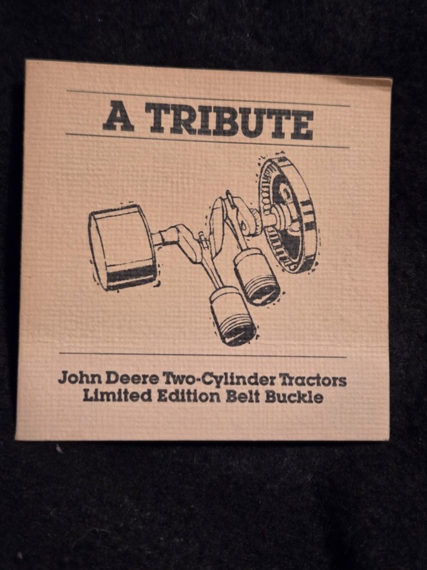 1992 John Deere Two-Cylinder Tractor Belt Buckle D R A 730 Gold Plate Limited Ed gallery