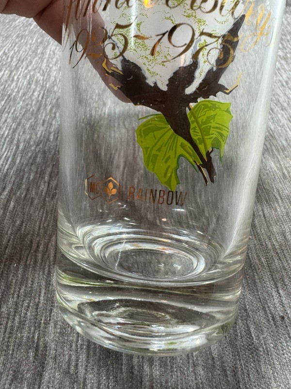 Vintage IMC Rainbow 50th Anniversary Souvenir Glasses Fertilizer Farmer Food (6) gallery