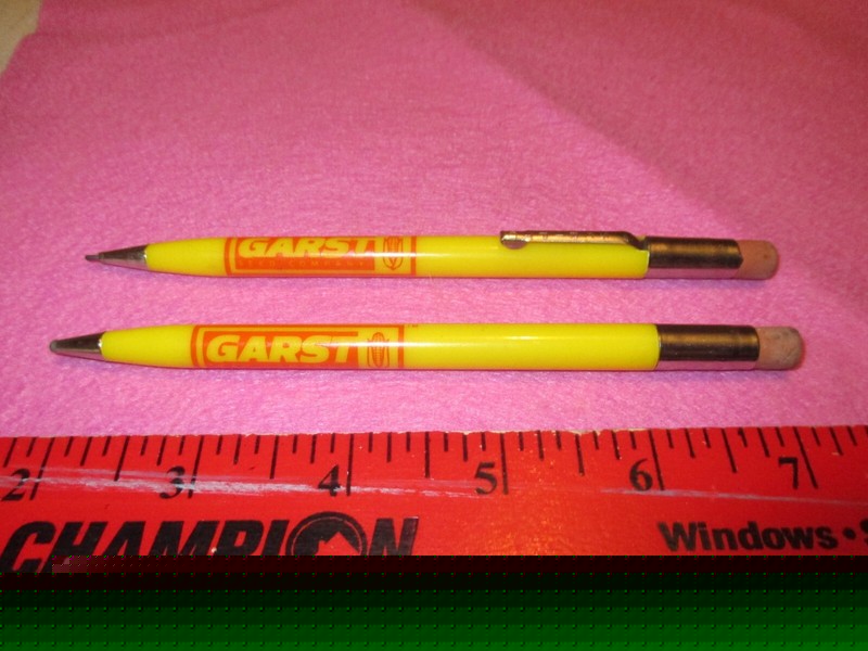 Vintage GARST Coon Rapids IA, Dealers Mechanical Pencil Lot of 2, Working