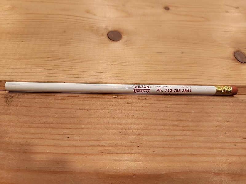 Vtg Wilson Seeds Pencil Soybeans Alfalfa Soybeans Sorghum Harlan Iowa