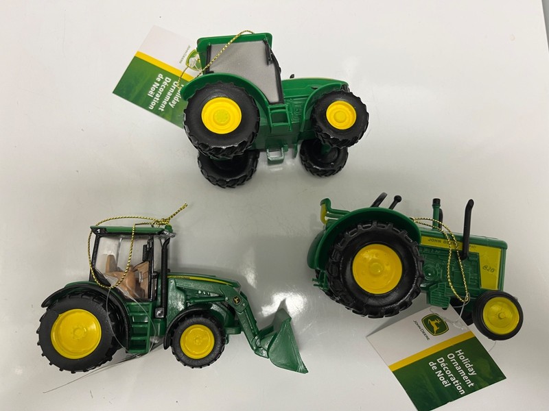 Lot of 3 John Deere Ornaments Kurt S. Adler New with Tags