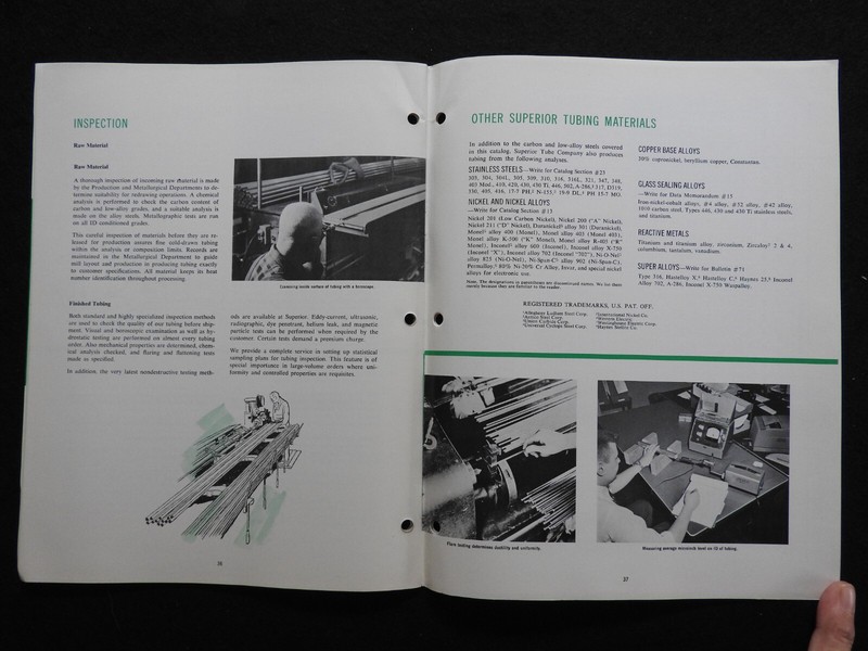 1966 Superior Tube Co. Stainless Steel Tubing Engineering Catalog Norristown PA gallery