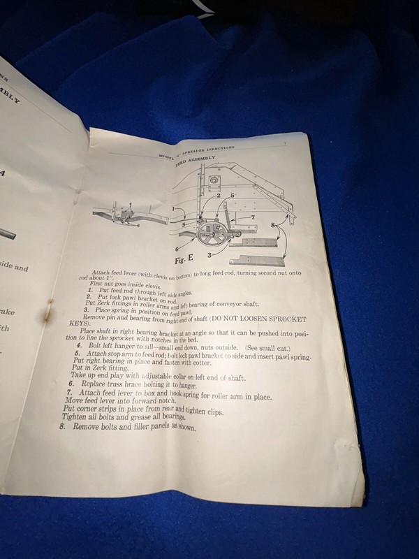 Vintage 1939 John Deere Operator's Manual No. 6-C Models E & ET Manure Spreaders gallery