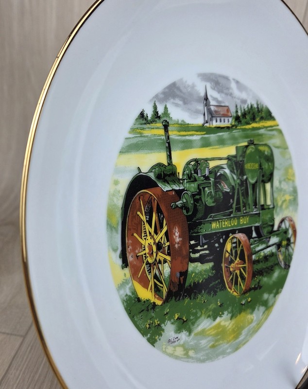 John Deere Employee Credit Union SNOW BOUND & IN THE BEGINNING Plate 1984 IOWA gallery