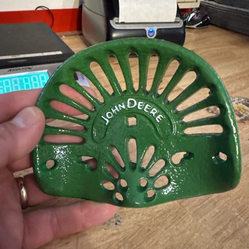 John Deere Tractor Seat Paperweight Farm Combine 1/2 LB Home Office Desk Decor