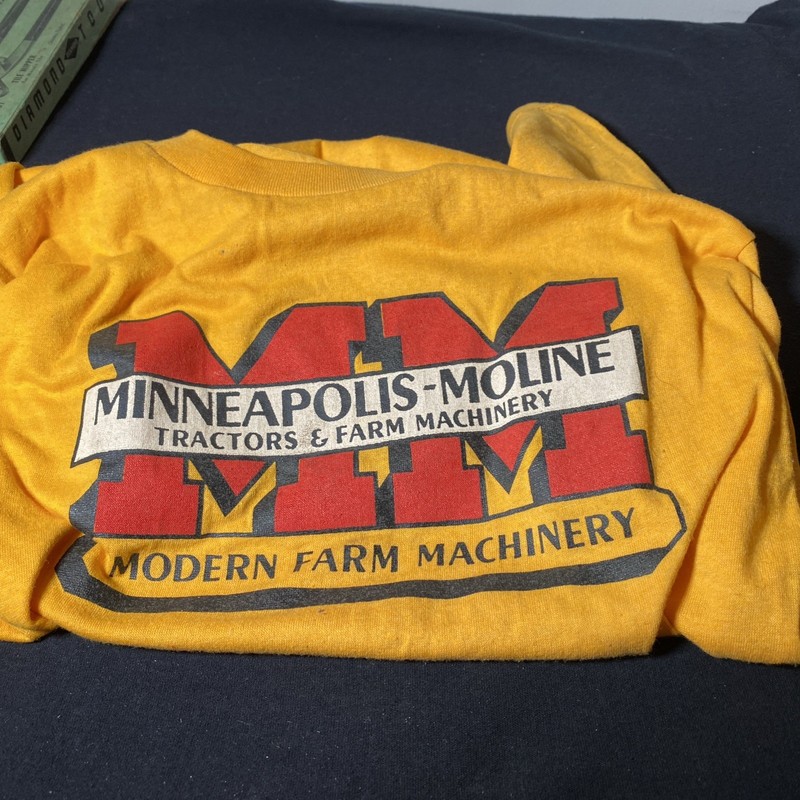 Vintage Rare Minneapolis Moline Tractor T-Shirt Medium Vintage