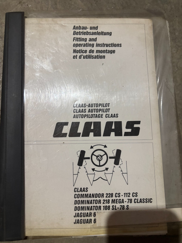 Claas Autopilot Operation Manual MWPA26