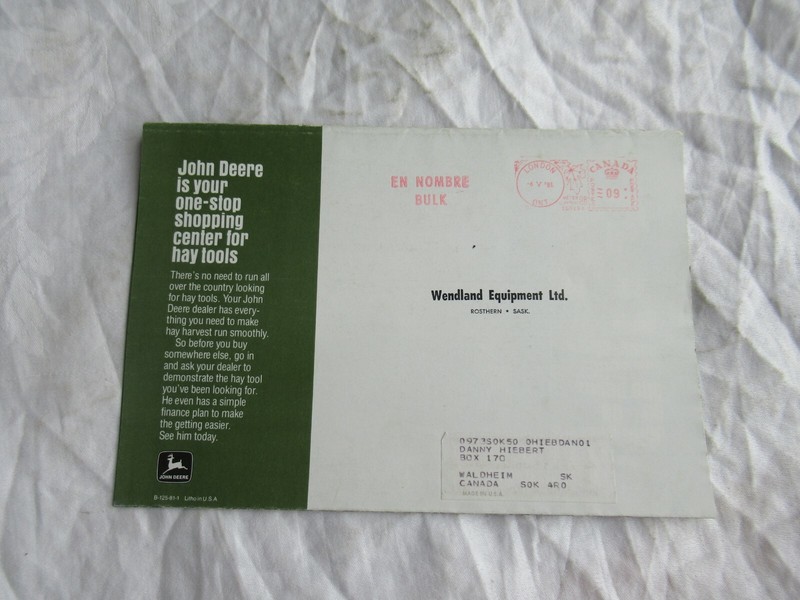 1981 John Deere 510 410 347 467 327 baler mower conditioner rakes brochure