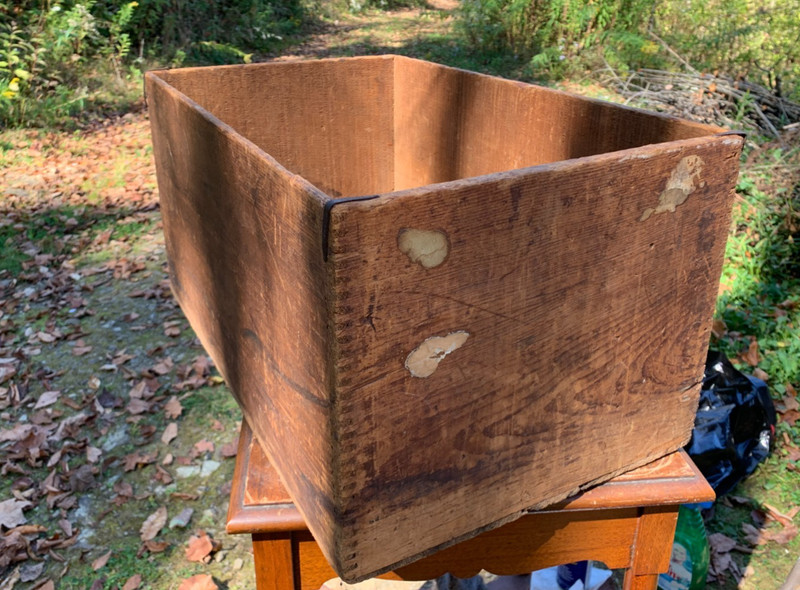 Antique Wood Shipping Crate Fredonia Seed Co. 1912-20 Stenciled