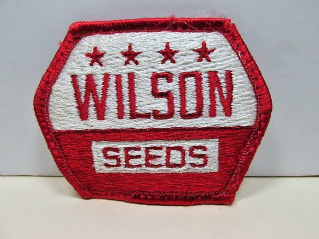 Wilson Seeds Patch Vintage Advertising Farm Iron Sew On Shirt Hat Patch
