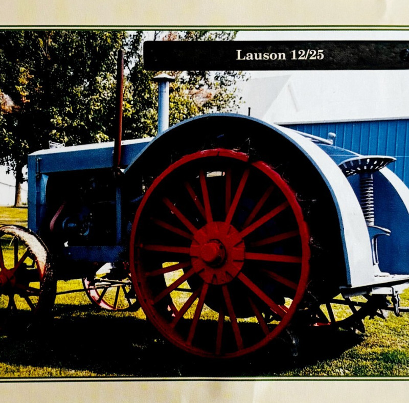1921 Lauson 12/25 Antique Tractor 1970-80s Book Print Agriculture Farming C80B