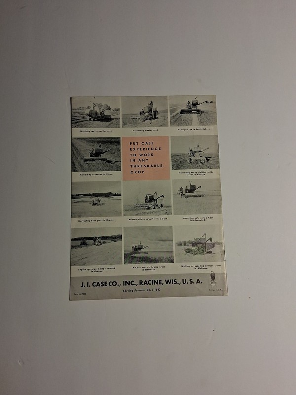 Case Tractor Self Propelled Combine For 1953 Brochure FCCA gallery
