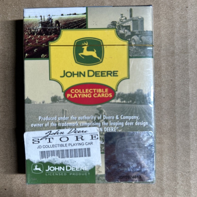 John Deere Collectable Playing Cards New, Factory-sealed deck with Hologram Seal
