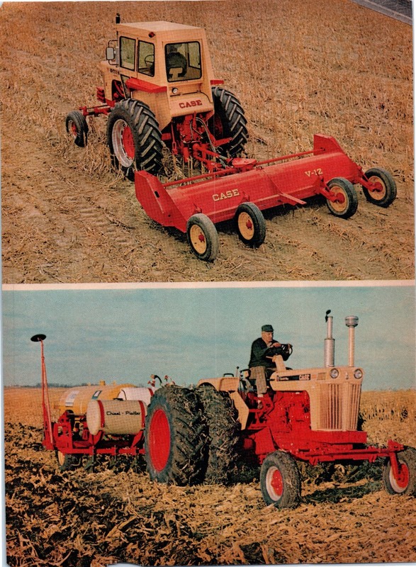 1968 Case 1030 7-Plow Tractor 930 6-Plow Shredder Vintage 60's 2-Page Print Ad gallery