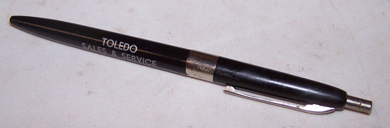 Vintage TOLEDO ILLINOIS Ball Point Ink Pen JOHN DEERE