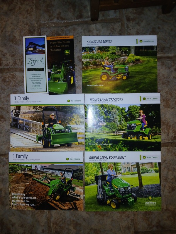 Vintage John Deere Tractor Literature sales Brochures Factory Tour (Lot of 7)