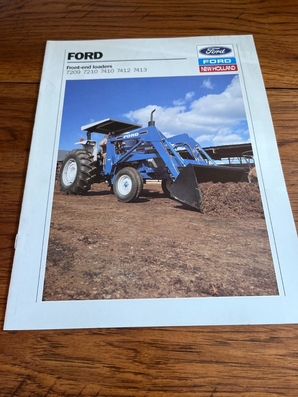Ford Tractor 7209 7210 7410 7412 7413 Front End Loader Brochure FCCA