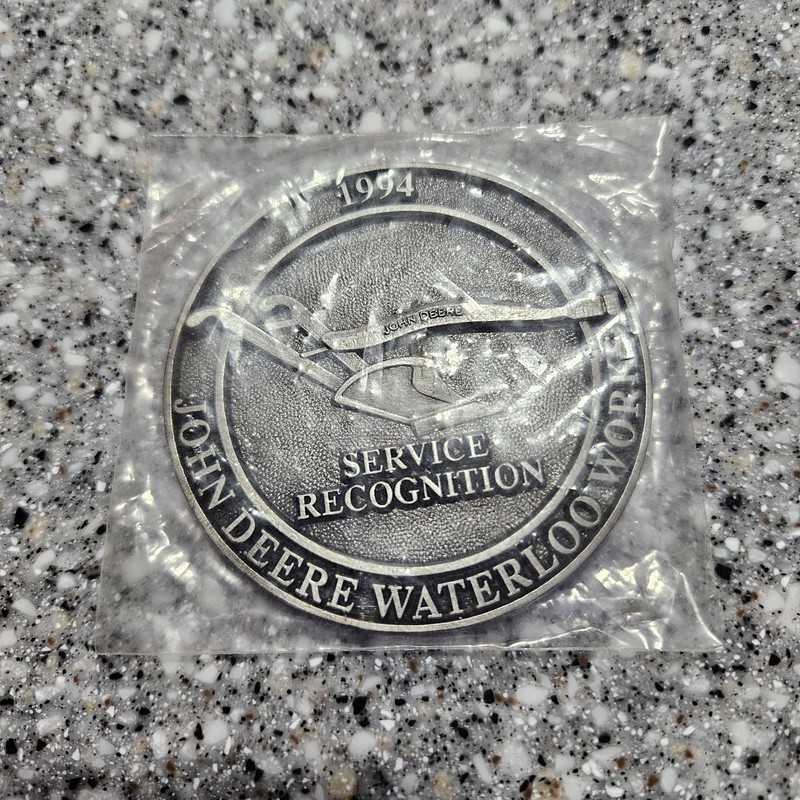 1994 John Deere Waterloo Works Service Recognition Medallion