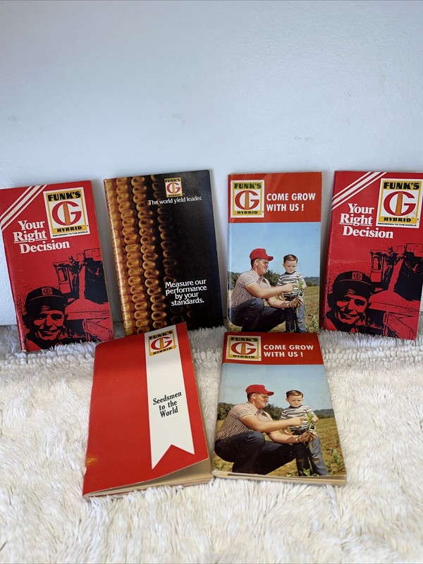 Lot of 6 Vintage Funks G Hybrid Seed Booklets