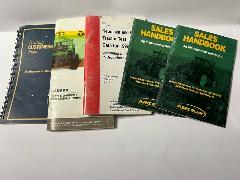 John Deere Sales Handbook-Reference Guide-Data Booklets Lot Of 5