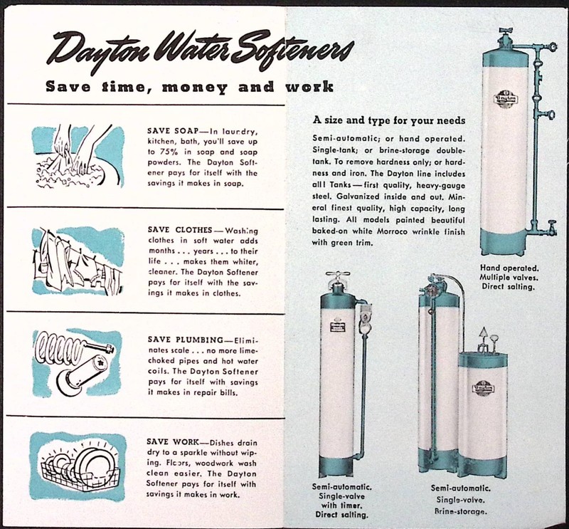 1957 Dayton Water Systems Soft Water for Your home Brochure Dayton OH gallery