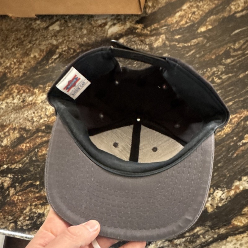John Deere Motorsports Nissin Cap Black Gray Snapback Hat Signed #23 gallery