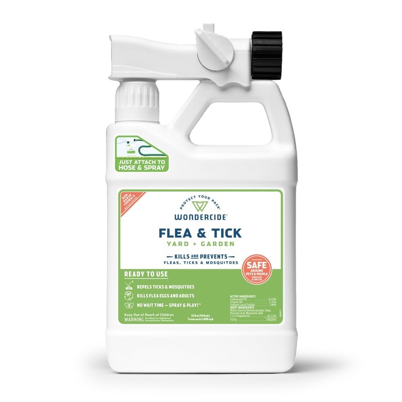 Natural Flea, Tick & Mosquito Yard Spray - Plant-Based Insect Killer, 32 oz - Sa gallery