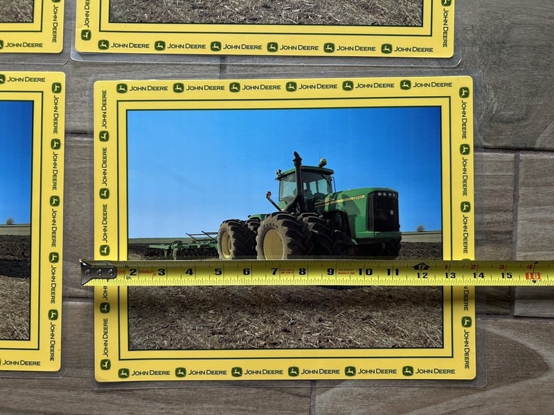 VTG John Deere Kids Placemat Set Maize Maze Activity Laminated Reusable Country￼ gallery