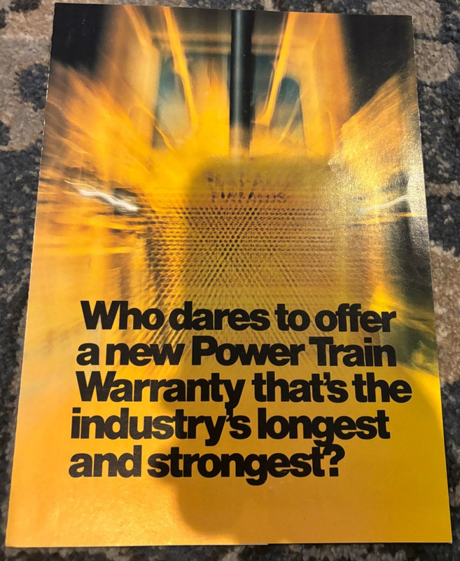Fiat Allis Power Train Warranty Brochure AMIL25
