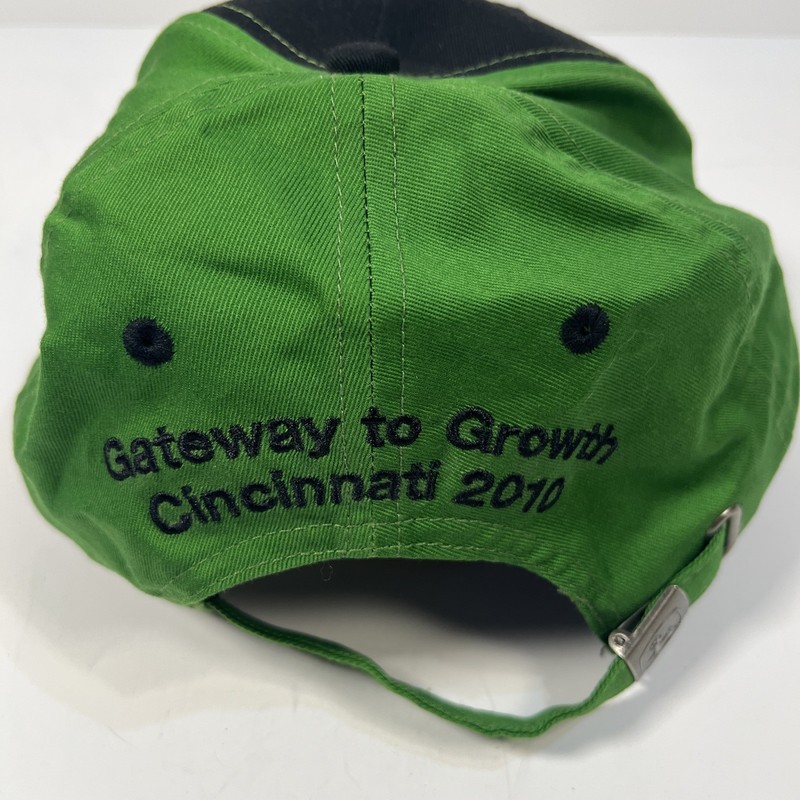 JOHN DEERE CINCINNATI CHROME LOGO GRAY STRIPE CAP HAT "Gateway to Growth" gallery