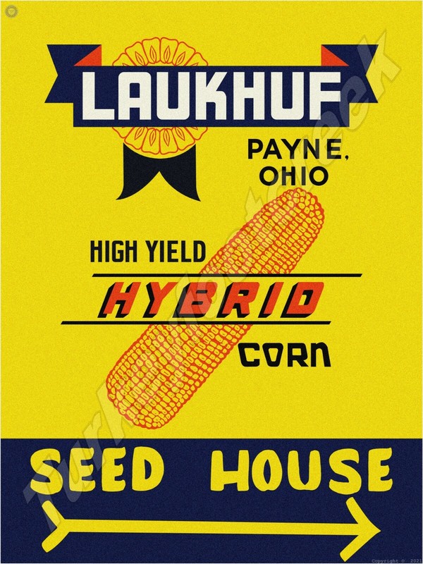 Laukhuf Hybrid 9" x 12" Metal Sign