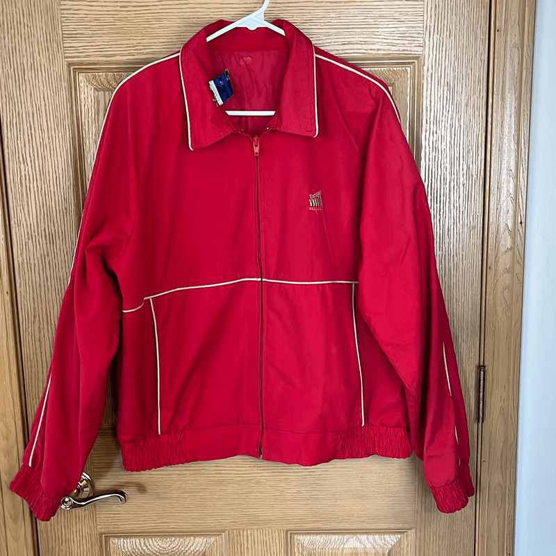Vintage 1990s Swingsfer Red Jacket Jacques Seed Company Logo XL