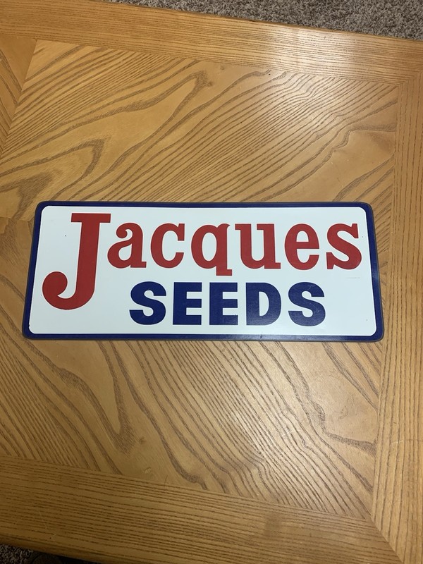 Original Jacques Seeds Dealer Car Magnet Sign Original Rare