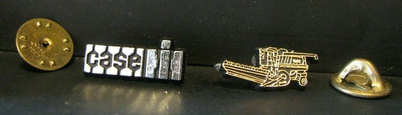 *Case IH Trademark Logo & 1680 Combine Hat Lapel Pins Tie Tack CIH International