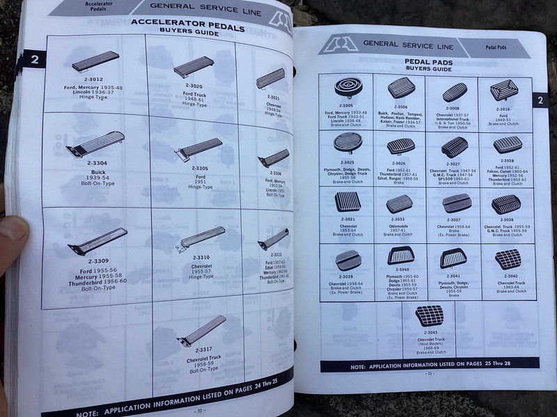 Original 1971 Big A American Parts Motor Mounts, Pedal Pads, Bushings Book 70 pg gallery