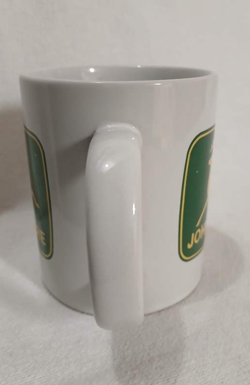 John Deere Coffee Mug with Classic Deer Logo Yellow on Green - Gibson Licensed gallery