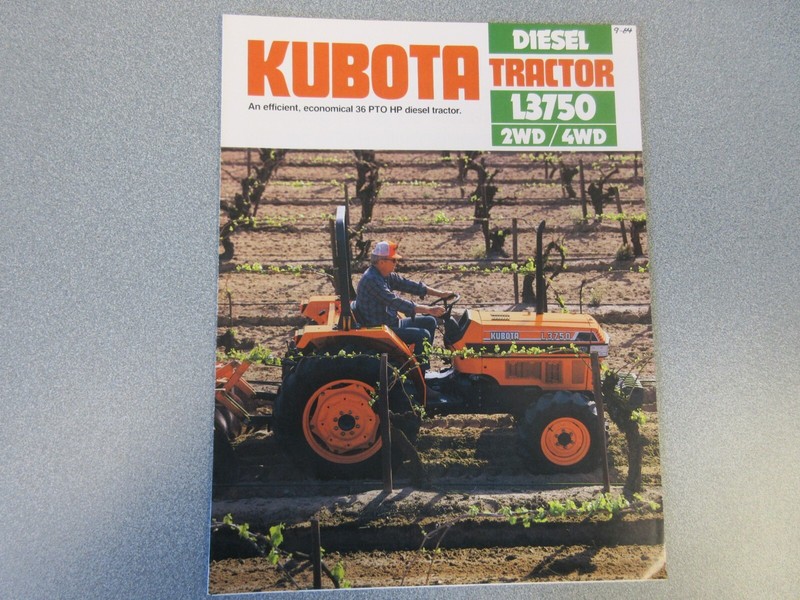 Kubota L3750 Tractor Sales Brochure 6 Page