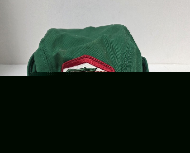 Vintage Edw. J. Funk Super Crost Seed Green Cap Ear Flap