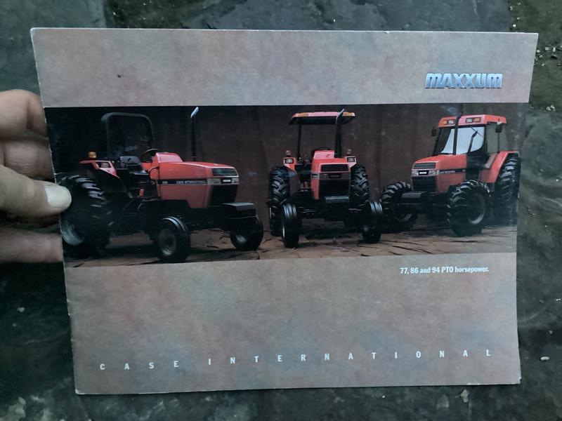 Original Case IH International Harvester Maxxum 77, 86, 94 PTO Tractor Booklet