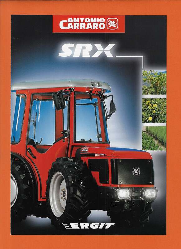 ANTONIO CARRARO SRX SUPERNARROW ARTICULATED 4 PAGE BROCHURE
