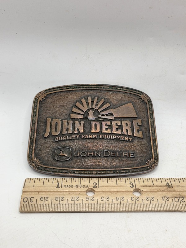 John Deere Quality Farm Equipment Belt Buckle Square OFFICIAL gallery