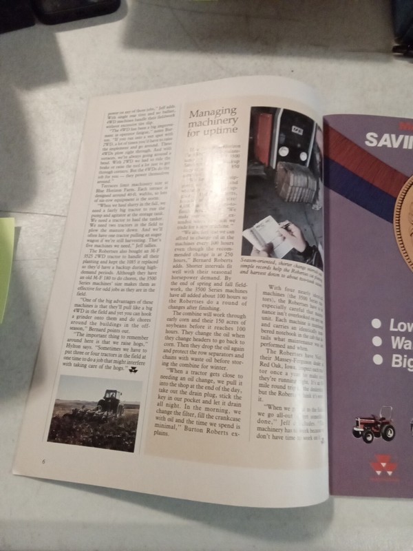 Spring 1988 Massey Ferguson Farm Profit Magazine gallery