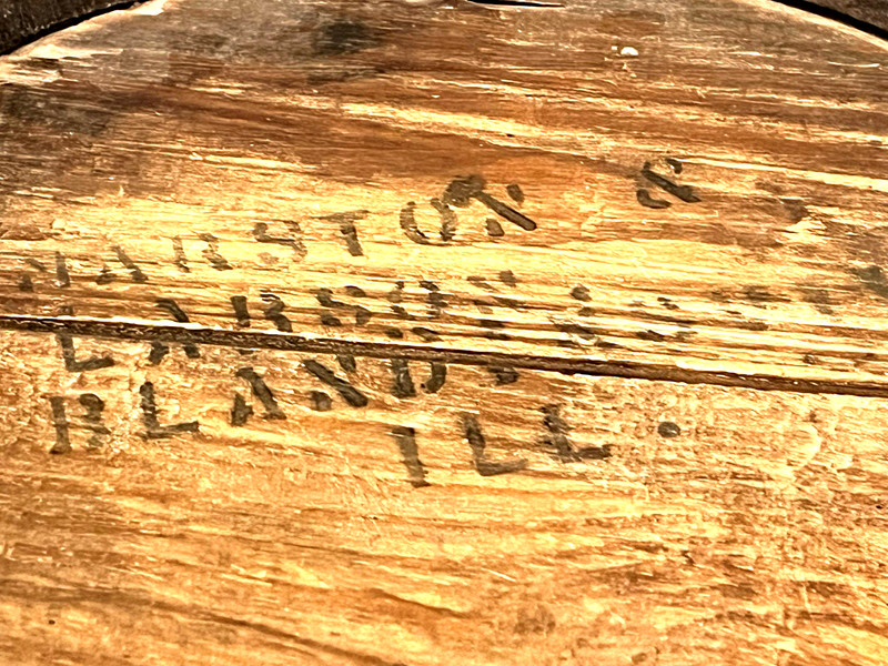 1900s MARSTON & LARSON GRAIN & MILLING TRADE FIRKIN BARREL BLANDINSVILLE IL. (15 gallery