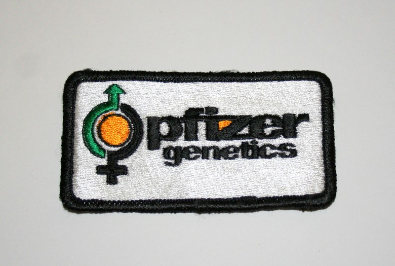 VTG Pfizer Genetics Seed Farm Cloth Jacket Patch New NOS 1980s