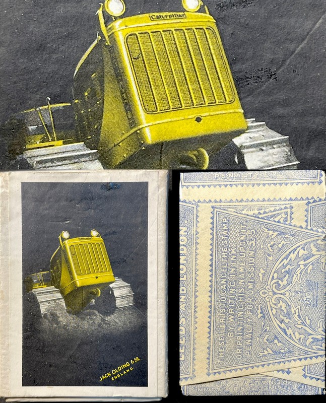 1st Ed c1940 Caterpillar Sealed Playing Cards Tractor Poker Unopened Poker Deck